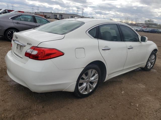 INFINITI M37 X 2011 white  gas JN1BY1AR6BM372350 photo #4