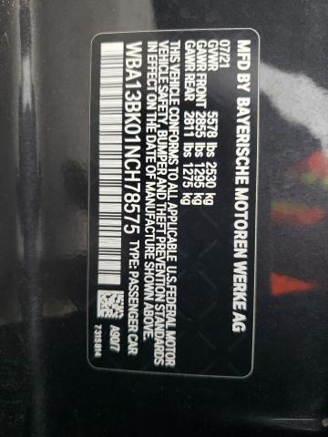 2022 BMW M550XI WBA13BK01NCH78575