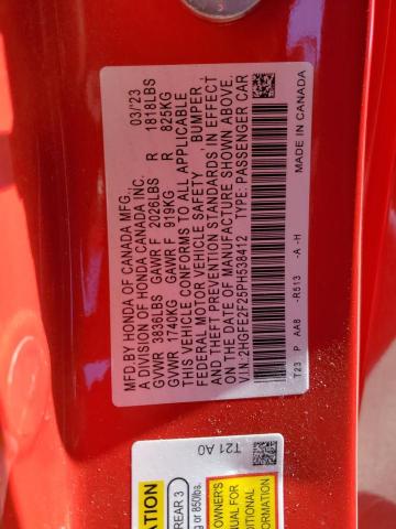 2023 HONDA CIVIC LX - 2HGFE2F25PH538412