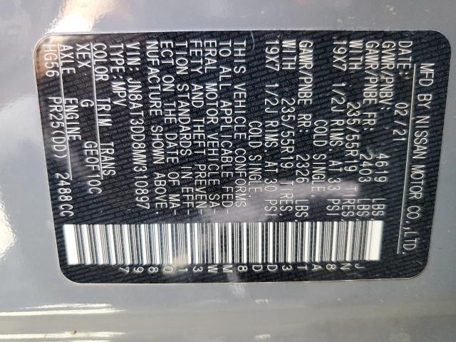 2021 NISSAN ROGUE PLATINUM JN8AT3DD8MW310897