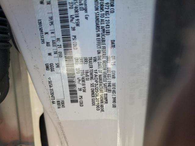 2016 FORD FOCUS TITA - 1FADP3J25GL201003