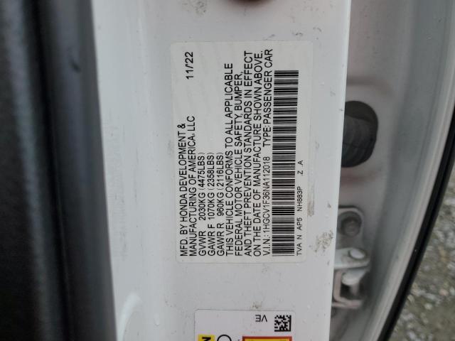 2022 HONDA ACCORD SPO - 1HGCV1F36NA112018