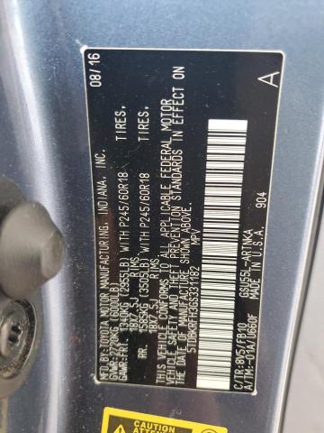 2016 TOYOTA HIGHLANDER - 5TDBKRFH3GS331182