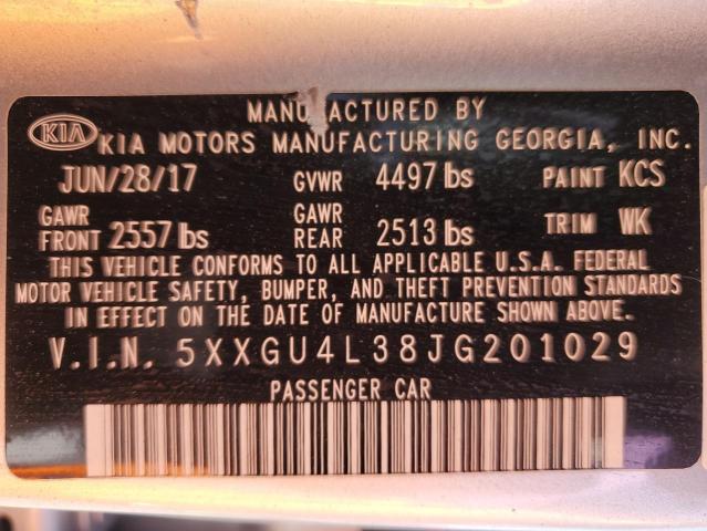 2018 KIA OPTIMA EX - 5XXGU4L38JG201029
