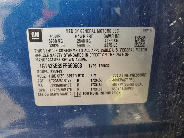 2015 GMC SIERRA K35 1GT423E89FF669563