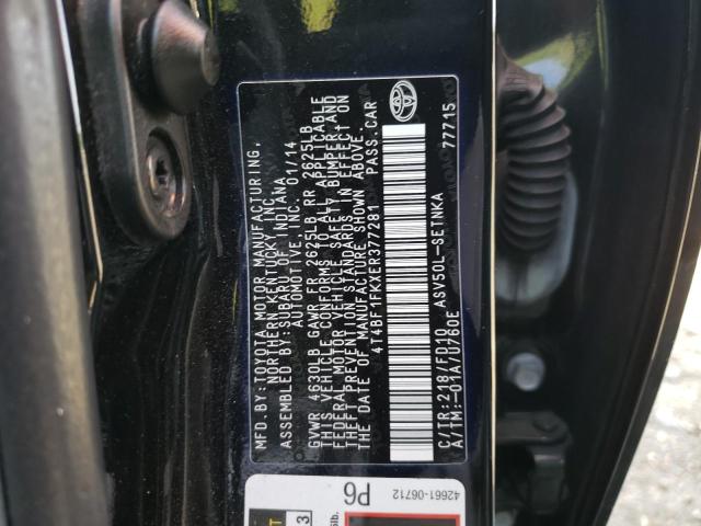 2014 TOYOTA CAMRY L - 4T4BF1FKXER377281