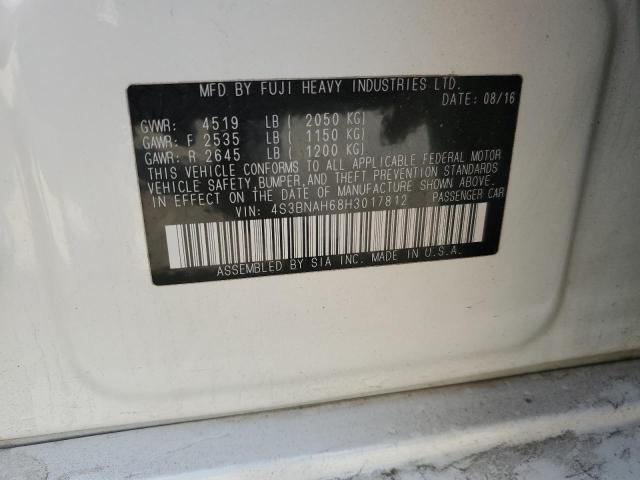 2017 SUBARU LEGACY 2.5 4S3BNAH68H3017812