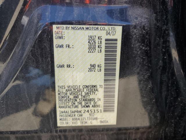 2017 NISSAN ALTIMA 2.5 - 1N4AL3AP4HC245151