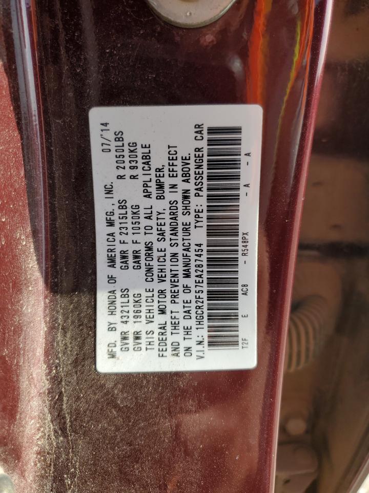 Lot #3310312007 2014 HONDA ACCORD SPO