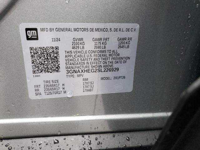 2025 CHEVROLET EQUINOX LT - 3GNAXHEG2SL226929