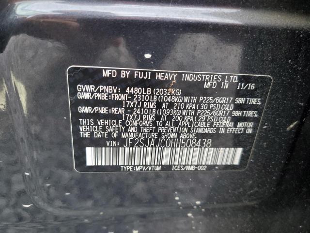 2017 SUBARU FORESTER 2 - JF2SJAJC0HH508438