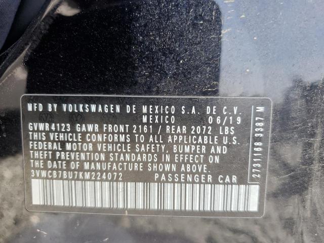 2019 VOLKSWAGEN JETTA S - 3VWCB7BU7KM224072
