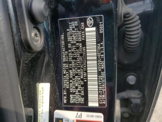 2016 TOYOTA CAMRY LE - 4T1BF1FK9GU229586