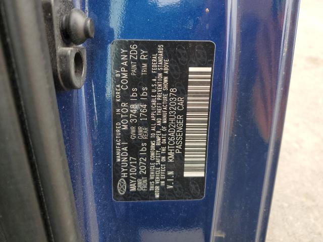 2017 HYUNDAI VELOSTER - KMHTC6AD2HU320378