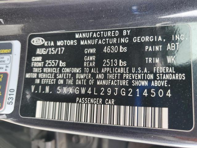 2018 KIA OPTIMA SX - 5XXGW4L29JG214504