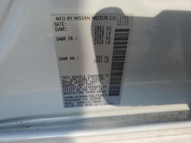 2024 NISSAN ALTIMA SR - 1N4BL4CV6RN367005