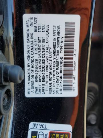 2016 HONDA CR-V SE - 2HKRM4H48GH698543