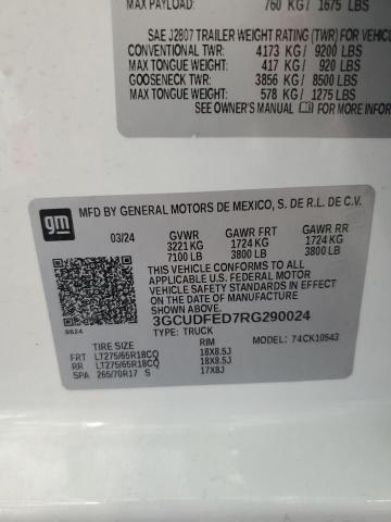 2024 CHEVROLET silverado 3GCUDFED7RG290024