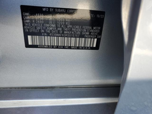 2024 SUBARU LEGACY PRE 4S3BWAF63R3015757