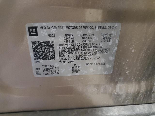 2018 CHEVROLET TRAX LS - 3GNCJKSB1JL375962