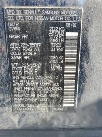 2016 NISSAN ROGUE S - KNMAT2MV4GP732291