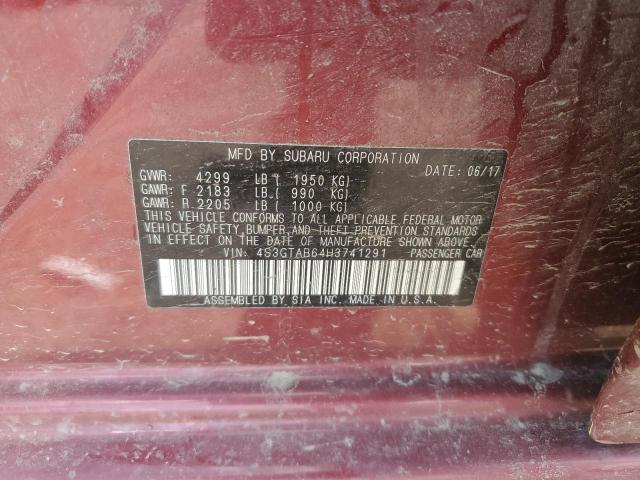 2017 SUBARU IMPREZA PR - 4S3GTAB64H3741291