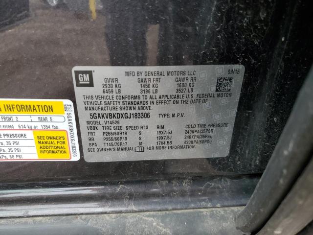 2016 BUICK ENCLAVE - 5GAKVBKDXGJ183306