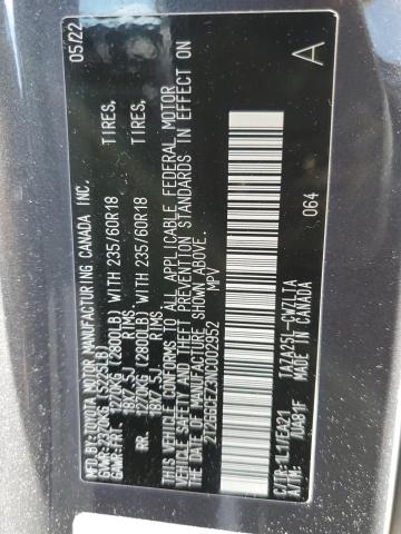 2022 LEXUS NX 350 - 2T2GGCEZ3NC002952