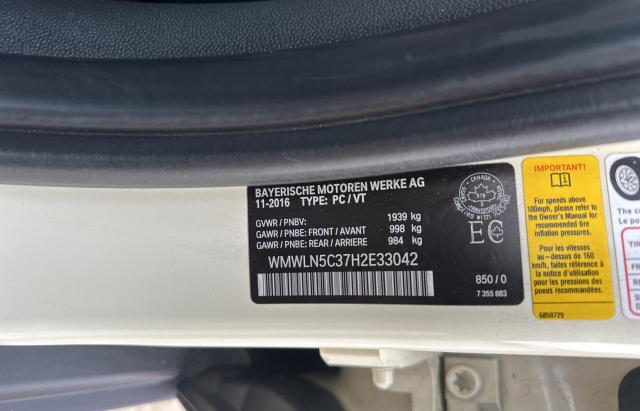 2017 MINI COOPER CLU WMWLN5C37H2E33042