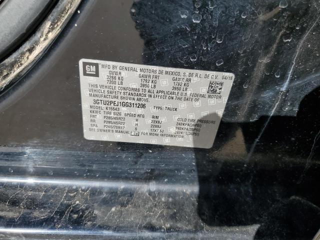 2016 GMC SIERRA K15 - 3GTU2PEJ1GG311206