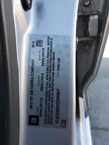 2016 CHEVROLET SPARK EV 1 KL8CK6S00GC649807