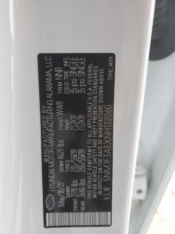 2022 HYUNDAI TUCSON 5NMJF3AEXNH132060