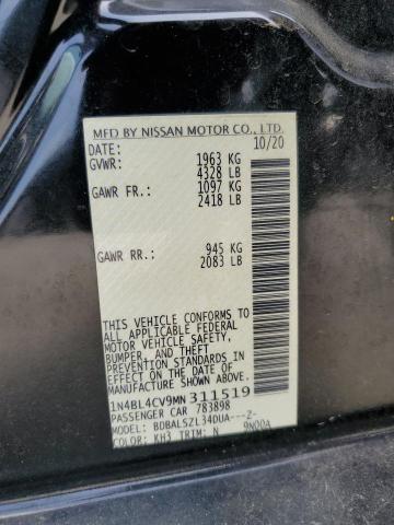 2021 NISSAN ALTIMA SR - 1N4BL4CV9MN311519