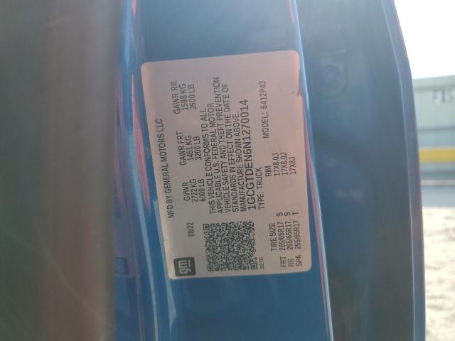 2022 CHEVROLET COLORADO Z - 1GCGTDEN6N1270014