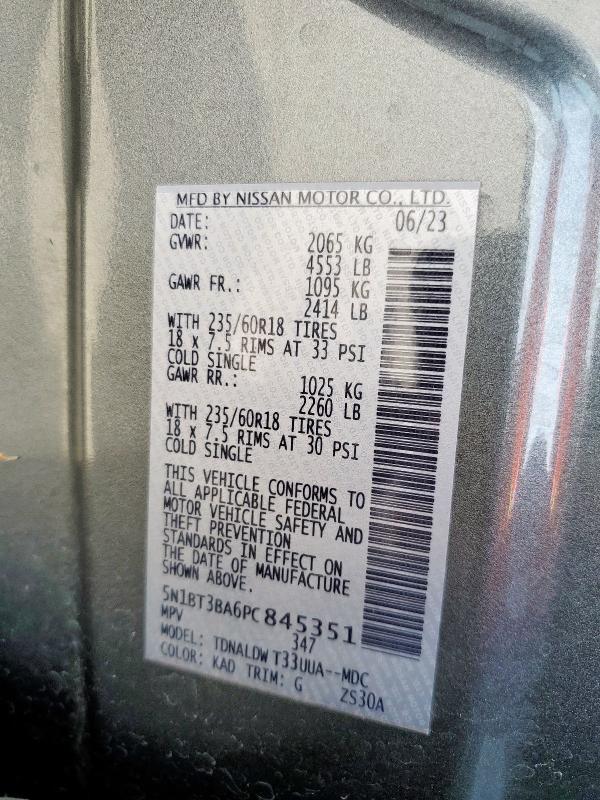 2023 NISSAN ROGUE SV - 5N1BT3BA6PC845351