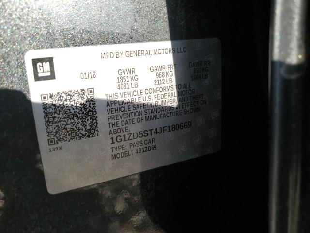 2018 CHEVROLET MALIBU LT 1G1ZD5ST4JF180669