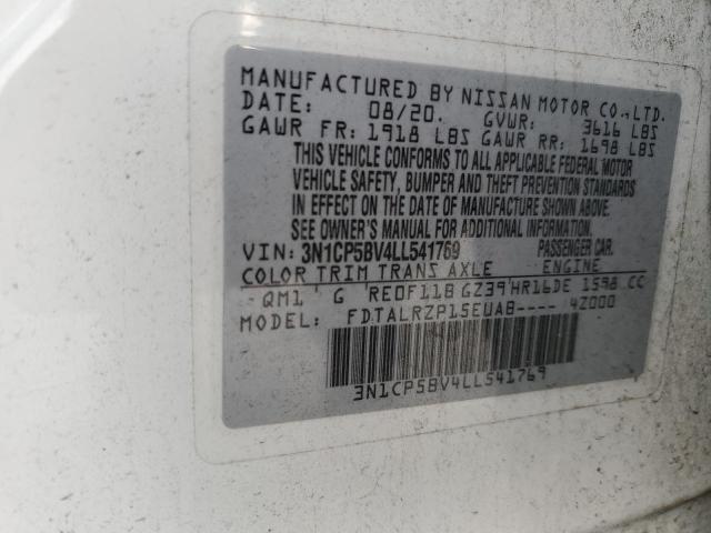 2020 NISSAN KICKS S 3N1CP5BV4LL541769