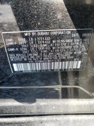 2021 SUBARU ASCENT TOU 4S4WMARD2M3474753