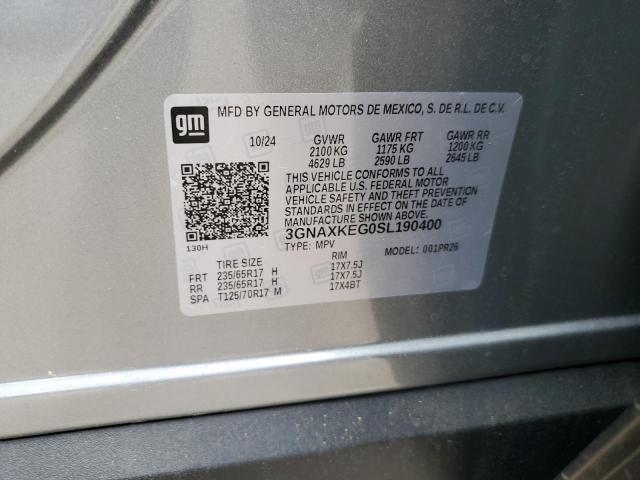 2025 CHEVROLET EQUINOX AC 3GNAXKEG0SL190400