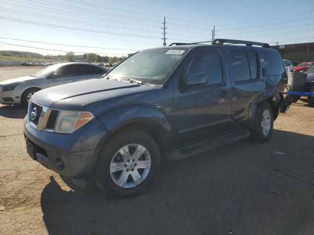 NISSAN PATHFINDER 2005 blue 4dr spor gas 5N1AR18W35C708155 photo #1
