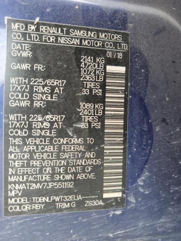 2018 NISSAN ROGUE S - KNMAT2MV7JP551192