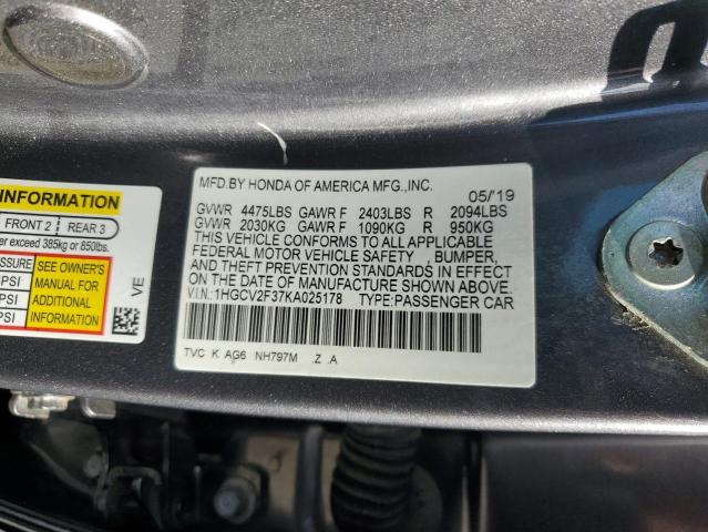 2019 HONDA ACCORD SPO - 1HGCV2F37KA025178