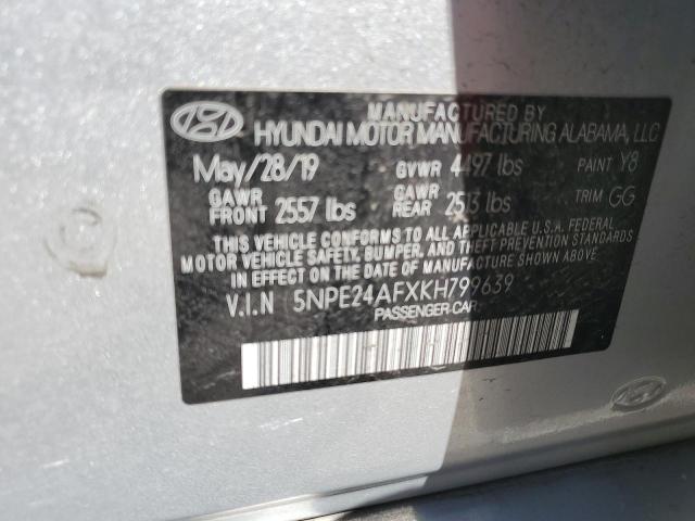 5npe24afxkh799639 - 2019 Hyundai sonata se - #53246535