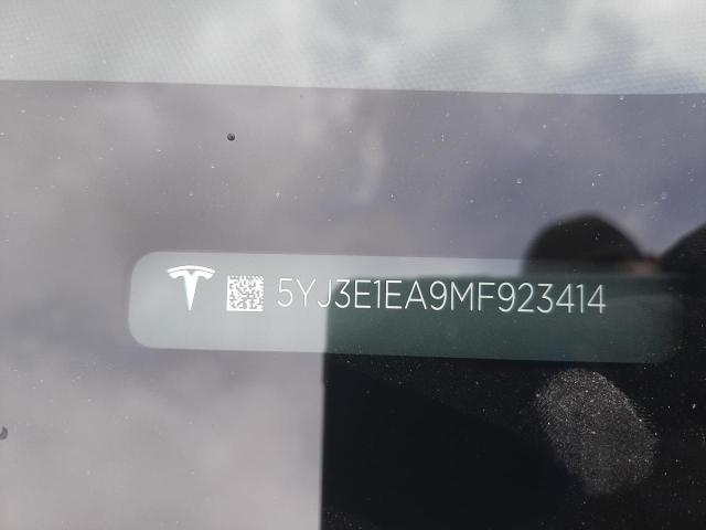 2021 TESLA MODEL 3 5YJ3E1EA9MF923414