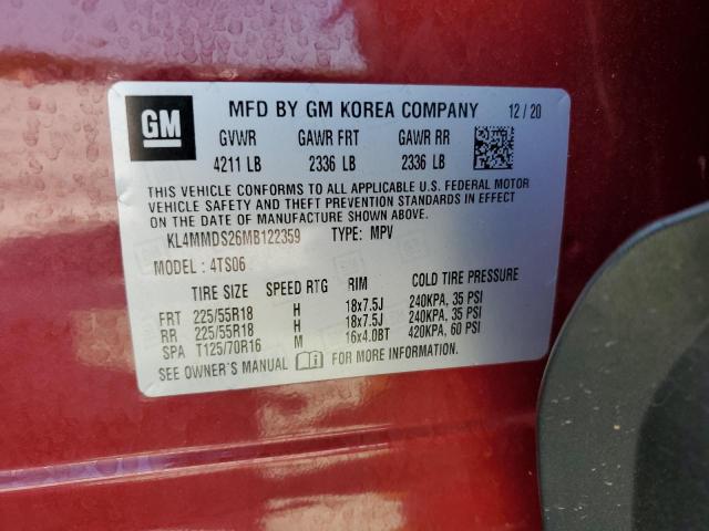 2021 BUICK ENCORE GX - KL4MMDS26MB122359