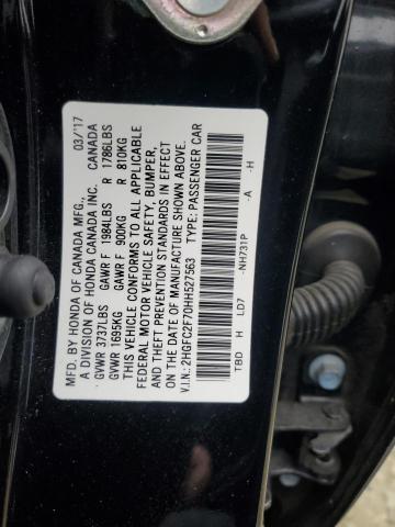 2017 HONDA CIVIC EX - 2HGFC2F70HH527563
