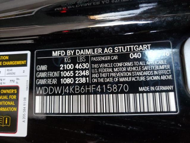 2017 MERCEDES-BENZ C 300 4MAT WDDWJ4KB6HF415870