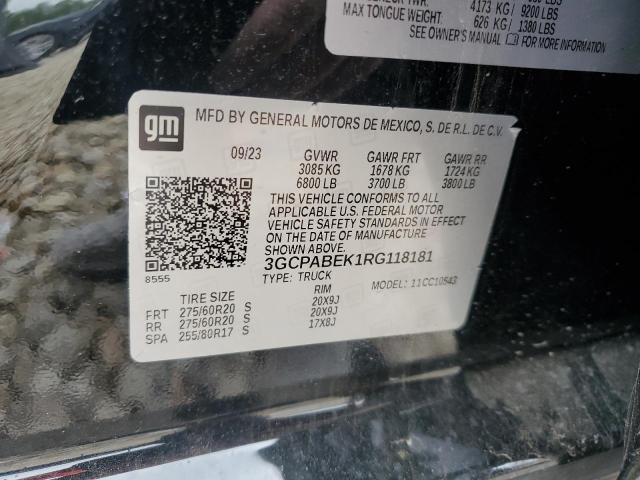 2024 CHEVROLET 1500 - 3GCPABEK1RG118181