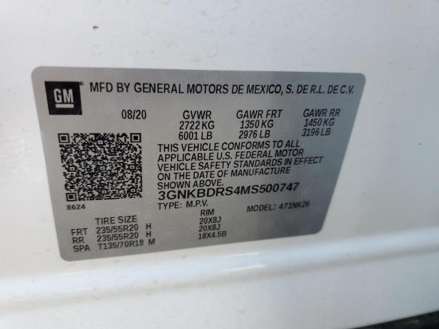 2021 CHEVROLET BLAZER 3LT - 3GNKBDRS4MS500747
