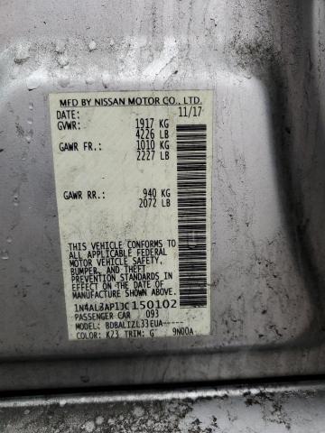 2018 NISSAN ALTIMA 2.5 - 1N4AL3AP1JC150102